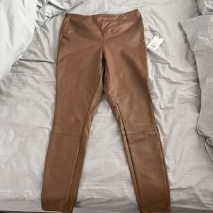 Faux leather leggings